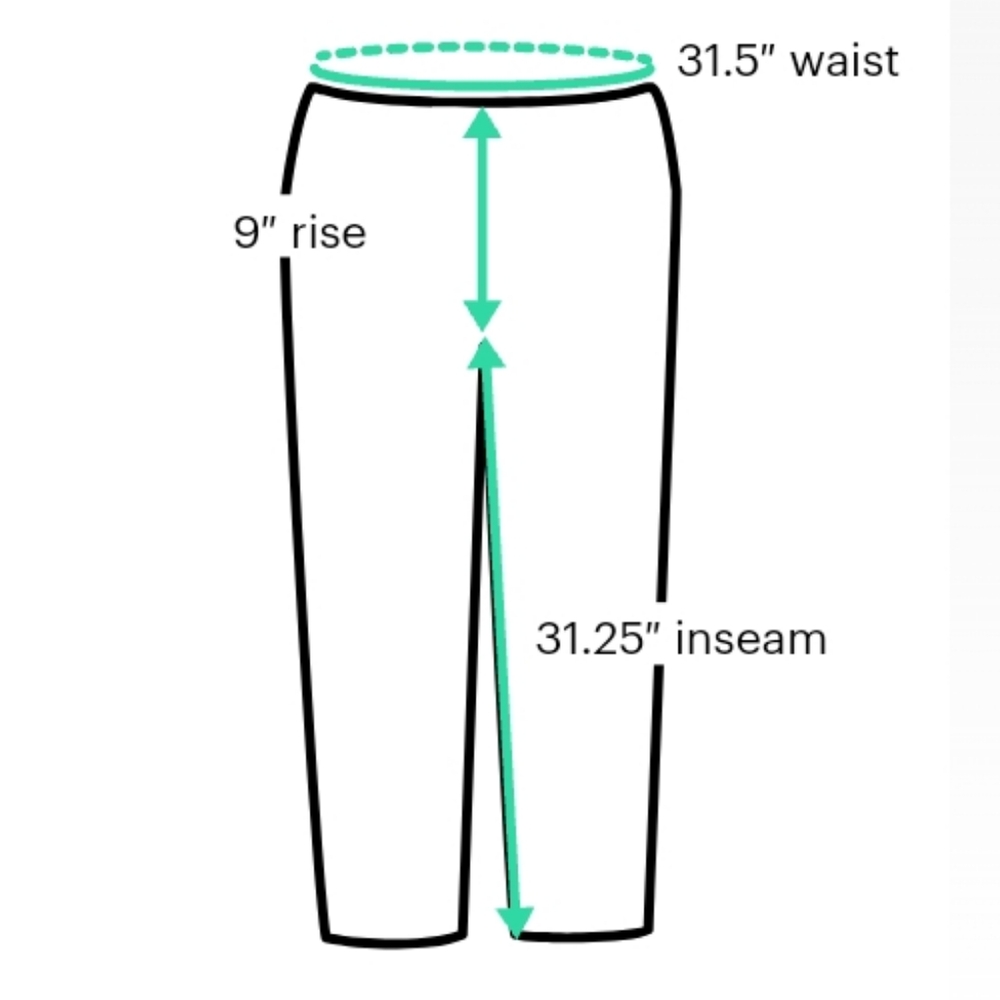 Bisou Bisou textured straight leg pants/jeggings with pockets - Picture 7 of 7